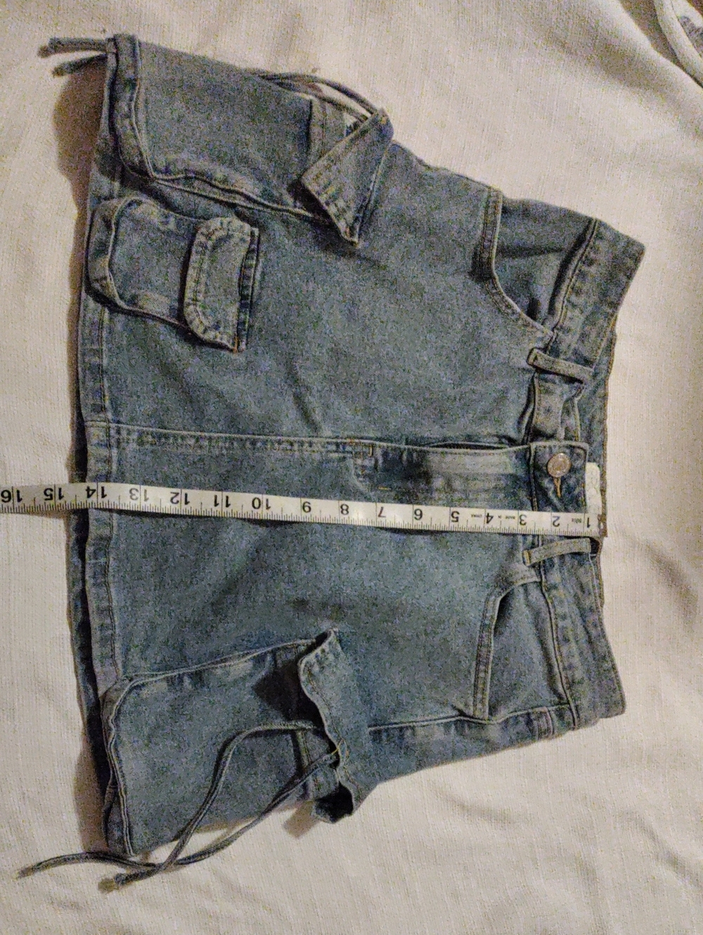Girls Denim Utility Skirt - Blue